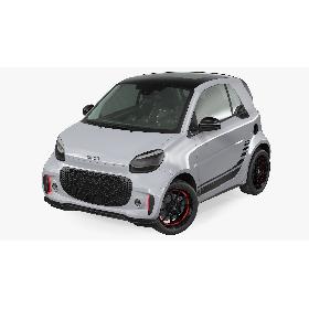 3D Smart EQ Fortwo Coupe Electric Rigged
